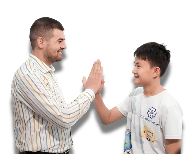 Giáo viên và học viên ở chặng Academic Skills.
